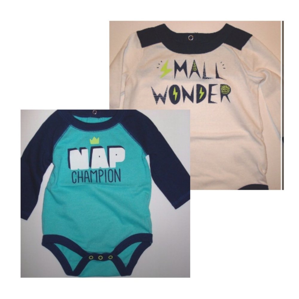 Cat & Jack Baby Boy Shirt Set of 2 Infant Size 0-3 Months PRE